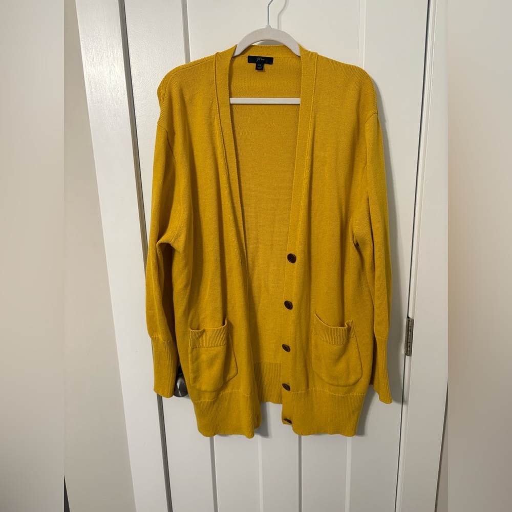 J. Crew Mustard Yellow Women's Cardigan